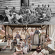 Top: Group of “contrabands” at Foller’s house, 1862. Bottom: Cast of Mercy Street.
Top: James F. Gibson/Library of Congress. Bottom: PBS.